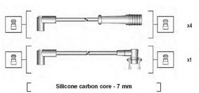 MAGNETI MARELLI 941145310728 -  Комплект проводов зажигания